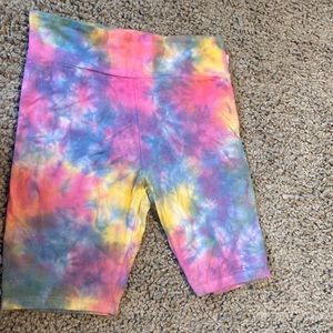 Women’s tie dye biker shorts
